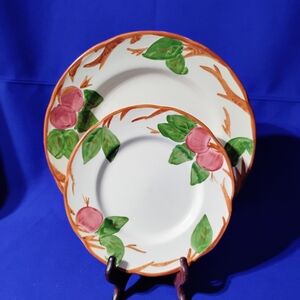 Franciscan Red Apple Dinner & Bread Plates